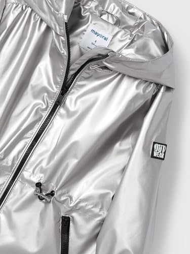 Mayoral Windbreaker for Girls White gold3
