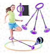 Cheville Skip Ball LED – Anneau De Saut Pliable De 62 Cm Avec Lumière Clignotante, Pour Brûler Des Calories, Améliorer La Coordination, Cadeau Pour Enfants Et Adultes