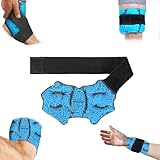 Brookstone Ankle Wrap Gel Beads Hot and Cold Foot Ice Pack Wrap Plantar Fasciitis Relief, Sprained Ankles, Plantar Fasciitis Ice Pack, Freeze Sleeve Ankle Support