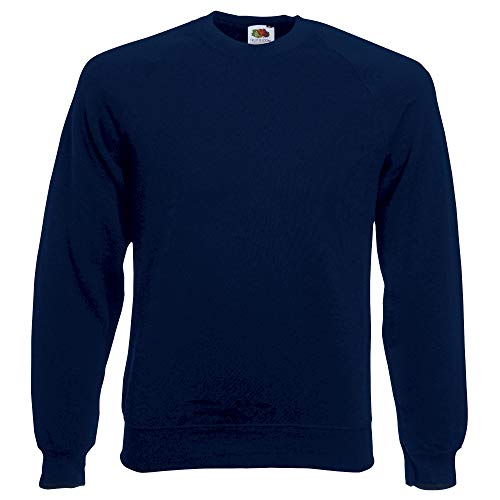 Fruit of the Loom Childrens/Kids Unisex Raglan Sleeve Sweatshirt (5-6) (Deep Navy)