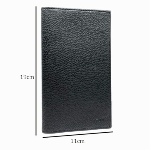 Charmoni - Etui Porte chéquier Talon en Haut - 2 emplacements Porte Carte crédit - pièce d'identité - Cuir Vachette - 11 cm X 19 cm (doré) – vue 5