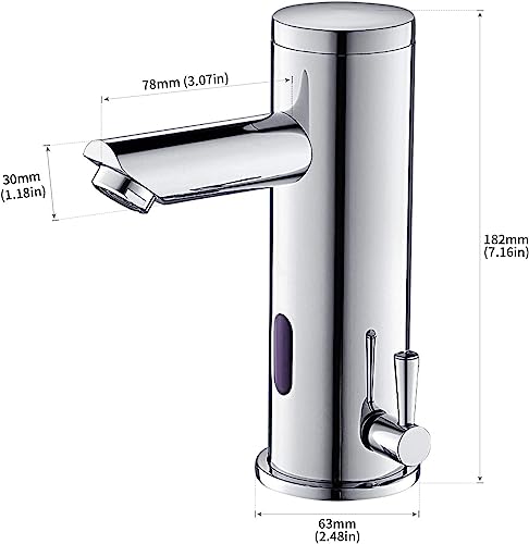Waschtischarmatur mit Sensor Auralum Infrarot Wasserhahn für das Bad
