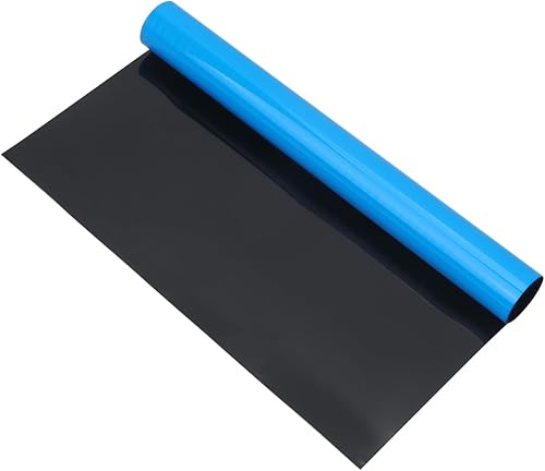 Totority Adhesivo de fondo de pecera, calcomanía de paisaje de color sólido, calcomanía de vidrio de doble cara para decoración de acuario