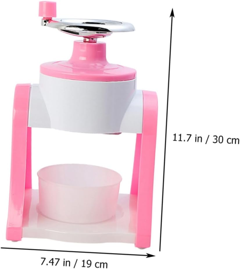 1Pc Manual Ice Crushing Machine Hand Operated Ice Shaver for Home Use Durable Cutter Compact Design for Easy Cleaning for Summer Desserts