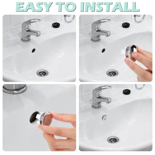 6Stück überlauf waschbecken überlauf abdeckung überlauf stöpsel Überlaufblende Ring Waschbecken Überlauf Ringe Runde Überlaufabdeckung Waschbecken Ring Sinken Überlauf Ring für Küche Badewanne Zubehör