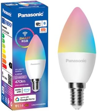 PANASONIC LED SMART BT WIFI RGB E14 LAMP 4,9W [Enerji Sınıfı F]
