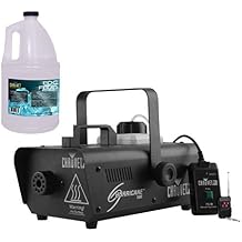 CHAUVET DJ Hurricane 1000 Fog Machine w/Wired & Wireless Remote + FJU Fog Fluid