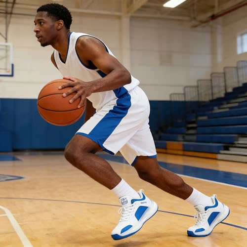 Image of Beita Basketball Shoes for Men High Upper Sneakers Breathable Sports Shoes Anti Slip