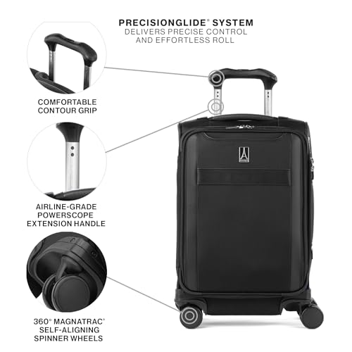 Travelpro VersaPack+ Softside Carry-On Luggage Suitcase, Black, 20-Inch by Travelpro - Used condition - Image 5