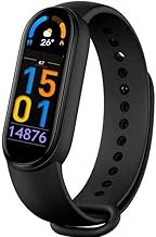 Exxelo Smart M6 Fitband with Heart Rate Monitor Sensor, Bluetooth Wristband Sports Health Activity Tracker Watch for All B