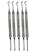 Premium Ligature Director/Plugger Double Ended Orthodontic LIGATING Dental Instruments Hollow Light Weight Handle (5 EA -Angle & Straight TIP)