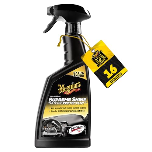 Meguiar's G4016 Supreme Shine Protectant, 16 Oz, Car Interior Cleaner/Protectant