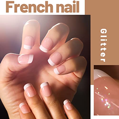 image for Short Press on Nails, Teenitor 288Pcs Matte Acrylic Short Square Fake 