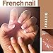 Teenitor Short Press on Nails,288Pcs Matte Acrylic Short Square Fake Nails Full Cover, Glitter Press On False Nails Glue on Nails