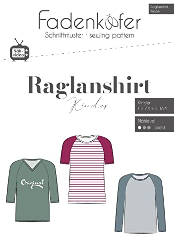 Schnittmuster und Nähanleitung - Raglanshirt Kinder