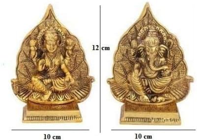 Miniatura 2 de Lakshmi Ganesh Idols hechos de metal Laxmi Ganesha estatua tradicional para el hogar, oficina, templo Puja, decoración Diwali Pooja regalo de
