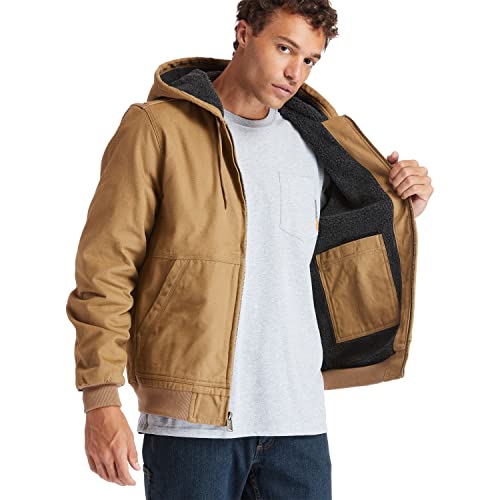 Timberland Pro Men's Gritman Lined Canvas Hooded Jacket Outdoors Equipment, Dark Wheat, Xl #TOP1