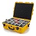 Nanuk 945 Waterproof Hard Case with Padded Dividers - Yellow