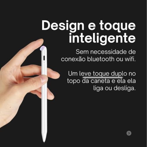 Caneta Touch Pen Universal para Tablet Compatível IOS e Android Ponta Fina Alta Sensibilidade