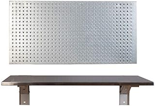 The Quick Bench Stainless Steel Folding Wall Mounted Workbench, 20 x 36