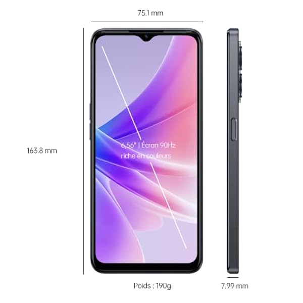 Oppo - A77 5G 4/64GB Midnight Black