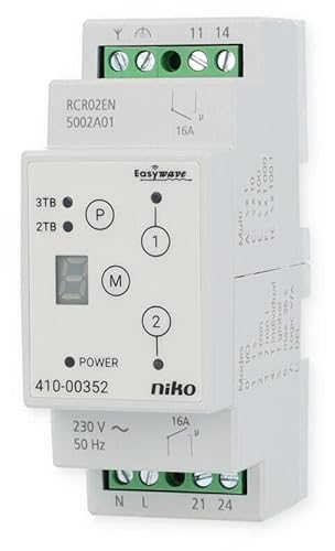Eldat RCR02EN5002A01-29K Hutschienen-Empfänger EIN/AUS, 2-Kanal, 230 V AC