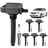 Ignition Coil Packs & Spark Plugs Set of 6, Compatible with 2011-2019 Dodge Charger/Grand Caravan, Chrysler 200/300/Town Country, Ram 1500, Jeep Cherokee/Wrangler, Replaces# UF648