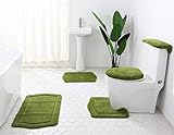 Daniel's Bath & Byound 5 Piece Bath Rug Vintage Collection, Sage