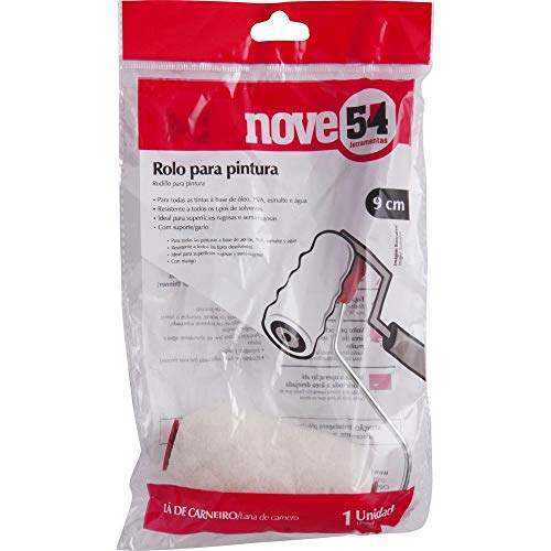 Rolo De Lã Para Pintura, 5 Cm, Com Suporte, Nove54 Nove 54