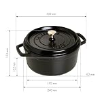 STAUB Round Dutch Oven 4-Quart Matte Black - Image 3