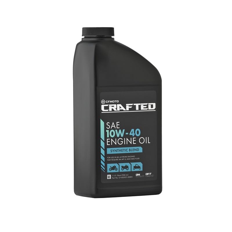 CF-MOTO Crafted 10W-40 Semi-Synthetic Oil, 1 Quart for ATV, UTV, ...