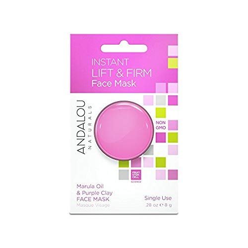 Andalou Naturals Instant Lift And Firm Marula Oil And Purple Clay Mask Pod, Single Face Mask, 6 Count(Pack Of 1) #TOP1