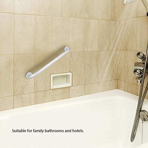 Maniglioni di Sicurezza per Bagno con Ventose, corrimano Antiscivolo in Alluminio per Vasca da Bagno, per casa e Hotel, 50 cm.