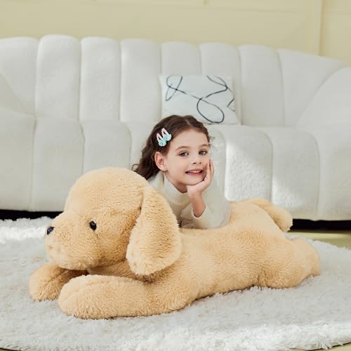 IKASA Peluche Labrador Chien Géant Animal Jouet,Grand Gros Mignon 78cm Animaux XXL XL Peluche Géante Adorable de Grande Taille,Cadeaux pour Les Enfants – vue 2