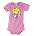 Produktbild Youth Designz Baby Kurzarm Body Strampler Modell Princess Peach - Rosa 6-12 Monate