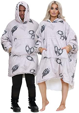 GC GAVENO CAVAILIA Hug Snug Oversized Hoodie Blanket Women UK, Fluffy Blanket Hoodie Sherpa Hoodies for Women, Fleece Blanket Wearable Blanket Sweatshirt Hoodie Men