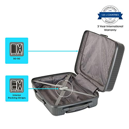 Image of American Tourister Georgia Graphite Hardsided Luggage 2PC Set Polycarbonate (55+69)