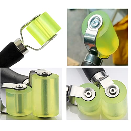 2 Stück Andrückrolle Andrückwalze, Auto Schallschutz Andruckrolle, Gummi Andrückwalze, für Kantenumleimer und zum Verschweißen von PVC-Planen