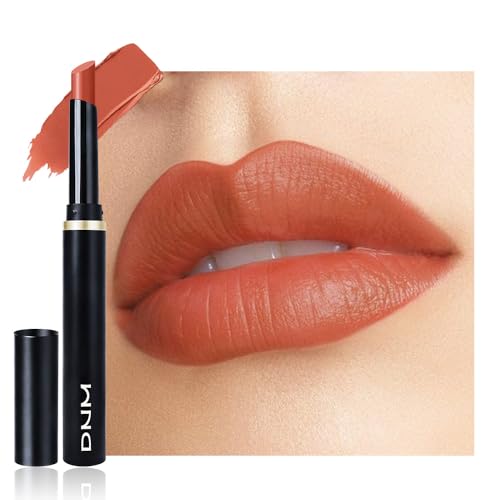 Image of evpct Orange Velvet Matte Lipstick, High Pigmented Slim Lipstick Long Lasting Waterproof for Women Gift, Velvet Silky Lip Stick Stain Color Makeup Blendable 24 Hours Original Makeup Labiales, 895#