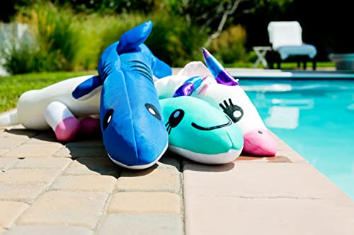 Posh Creations Floating Animal Pool Floats With Eps For Kids, Teens And Adults, Comfy Stuffed Pool Float For Lounging, Mesh - Large Whale Shark #TOP7