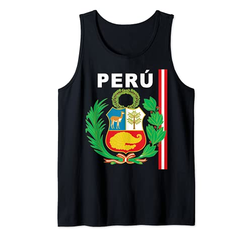 Emblema Nacional Peruano y Bandera Camiseta sin Mangas