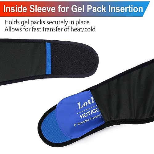 Lotfancy Face Ice Pack Wrap For Tmj, Wisdom Teeth, With 4 Reusable Hot Cold Therapy Gel Packs, Pain Relief For Chin, Head, Oral And Facial Surgery, Dental Implants, Blue #TOP4