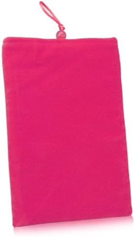 BoxWave Case Compatible with Boyue Likebook Muses - Velvet Pouch, Soft Velour Fabric Bag Sleeve with Drawstring - Cosmo Pink image 3