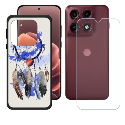 BMPNLSZ �K�p Motorola Edge 70 Pro�p+HD�����K���X�ɓK�����ėpTPU�P�[�X�A�V���J�Q���P�[�X�o���p�[�ی�o�b�N�P�[�X-Motorola Edge 70 Pro�p�ɓK����9�d�x�X�N���C�u�h�~�X�N���[���v���e�N�^(6,78") -