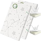 YENING Breathable Pack and Play Mattress Pad 38x26 Waterproof Baby Mattress for Pack N Play Matress Topper Waterproof 2 Pack