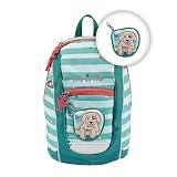 Step by Step Set zaino KIGA Mini, zaino ergonomico con cintura toracica regolabile in altezza, per asilo, asilo, presepe e Kita, da 12 M+, bambini piccoli, 6 l, Dog Lucky
