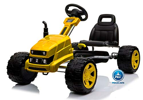 PEKECARS Kart a Pedales Cat Style Amarillo
