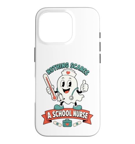 Nothing Scares A School Nurse ���킢���S�[�X�g�f�U�C�� �X�}�z�P�[�X iPhone 16 Pro �p