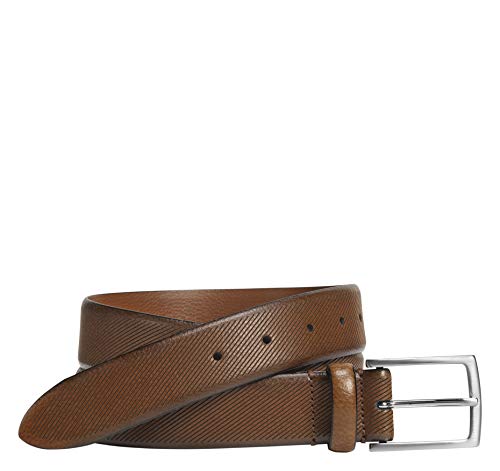 Johnston & Murphy Men's Diagonal Embossed, Tan, 32