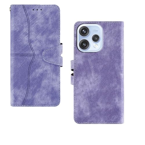 Image of amazon basics Oppo Reno 15 5G Flip Cover | Card Pockets Wallet & Stand | Flip Cover for Oppo Reno 15 5G (Purple)